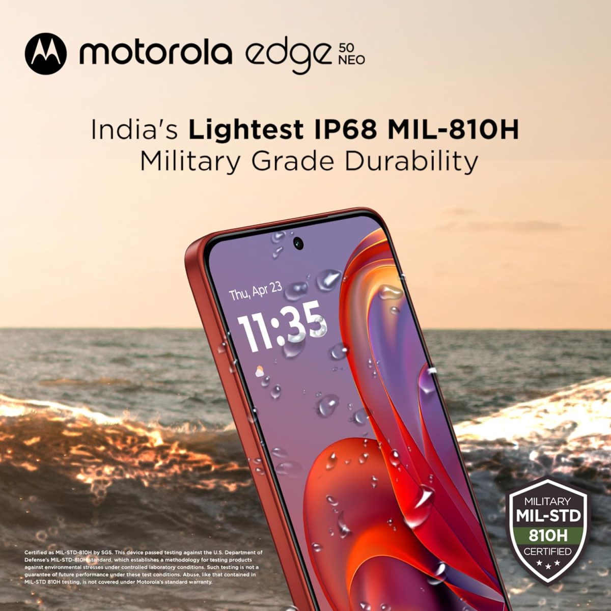 Motorola Edge 50 Neo 5G (Pantone Poinciana, 8GB RAM, 256GB Storage) - Image 8