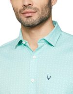 Allen Solly Men's 100% Cotton Slim Fit Dotted Print Casual Shirt - Image 3
