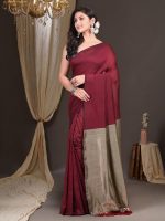 T.J. SAREES Unleash Your Inner Diva with our Sarees for cotton sarees for women Purecotton saree for puja occasion and Plain Pure Cotton Sarees for Trendsetting Women (Pack Of 1) - Image 4