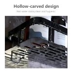 MorivaHomes Multipurpose Self-Adhesive Aluminium Bathroom Wall Mounted Storage Organizer Shelf Holder/Rack/Bathroom Accessories (Pack of 2, Black) - Image 9