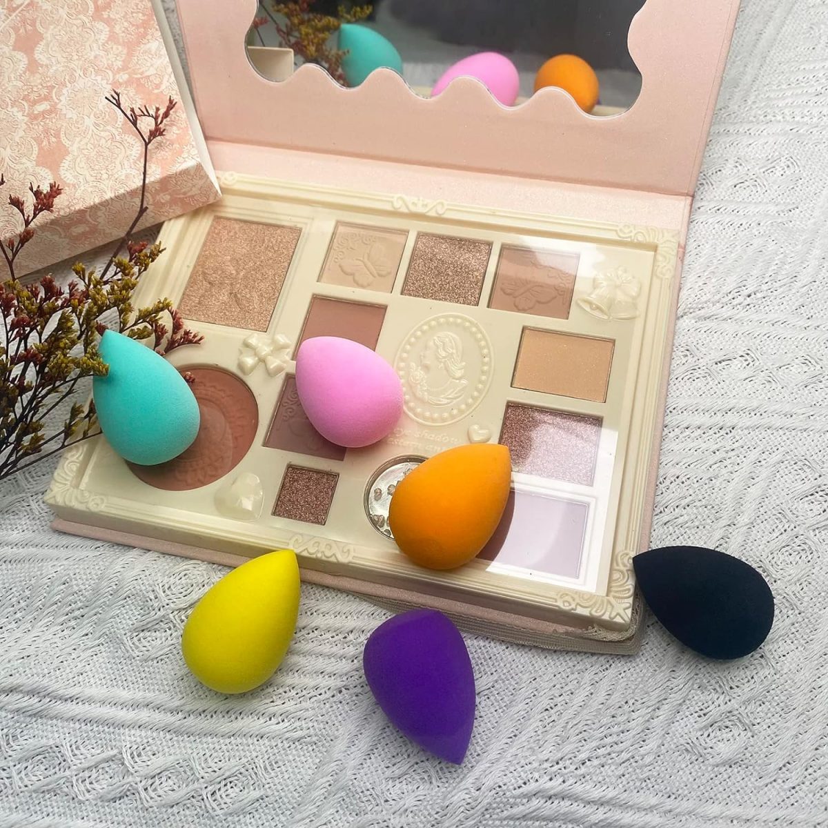 VNZ Beauty Blender Makeup Sponge Puff for Face – 30 Pcs Multi-Colored Makeup Sponges for Foundation, Blending, and Cream Application – Reusable Face Puff Set - Image 8