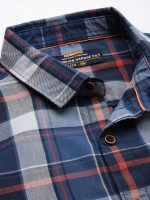 The Indian Garage Co Men's Cotton Regular Fit Checkered Full Sleeves Cutaway Collar Casual Shirt - Image 2