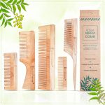 URBANMONK Neem Comb for Hair Growth | Wood Comb for Hair Growth, Hair fall & Dandruff Control | Neem Wooden Comb for Women & Men | All Five Combs