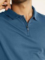 DAMENSCH Constant Men's All-Degree Thermoregulating Pique Contrast Neck Polo T-Shirt - Image 6