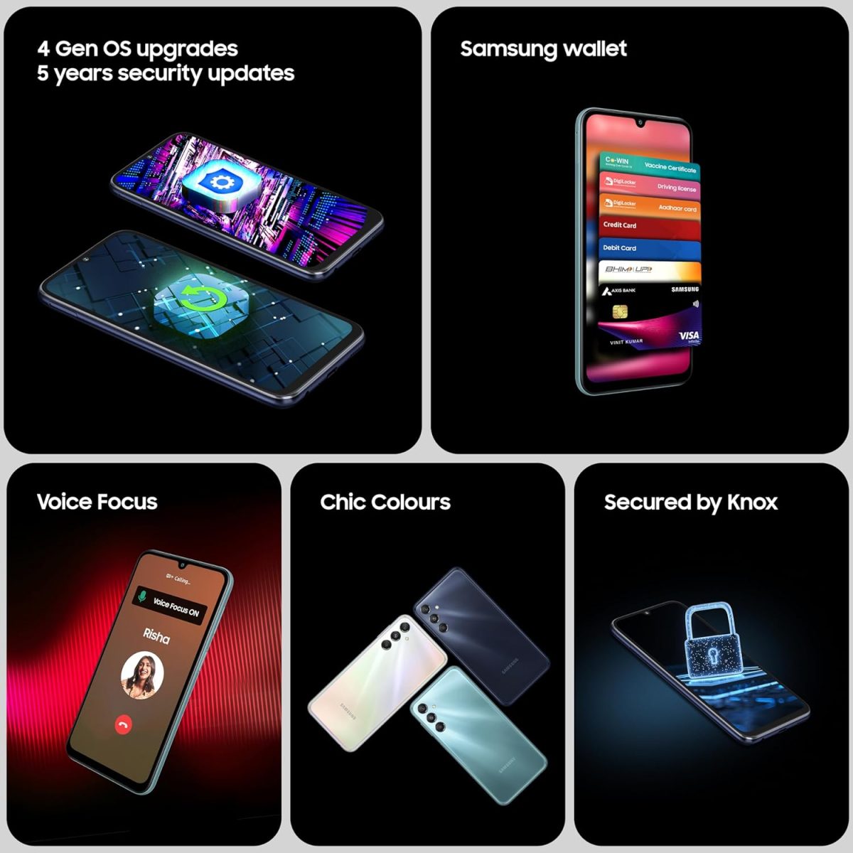 Samsung Galaxy M34 5G (Waterfall Blue,8GB,128GB)|120Hz sAMOLED Display|50MP Triple No Shake Cam|6000 mAh Battery|4 Gen OS Upgrade & 5 Year Security Update|16GB RAM with RAM+|Android 13|Without Charger - Image 4