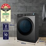 Electrolux 9kg 5 Star Fully Automatic Front Load Washing Machine with UltraMix, Full Load Vapour Wash for Sustainable Clothing, Hygienic Care, EcoInverter, Dark Silver, UltimateCare 500, EWF9024R5SB - Image 6
