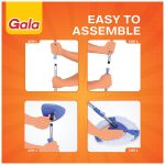 Gala Turbo Triangular Spin Mop Handle with Refill, Durable Replacement Handle with Rubber Grip For Turbo Spin Mop - Image 4