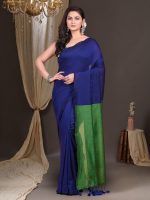 T.J. SAREES Unleash Your Inner Diva with our Sarees for cotton sarees for women Purecotton saree for puja occasion and Plain Pure Cotton Sarees for Trendsetting Women (Pack Of 1) - Image 3