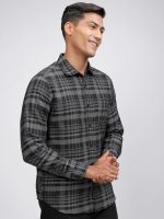 Locomotive Highlander Men's Slim Fit Casual Shirt | Checkered | Button Closure | Trendy, Breathable & Comtable All-Day Wear - Image 4