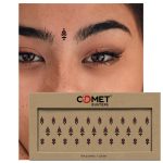 Comet Busters Maroon Abstract Design Bindis With Black Border | Handcrafted Stick-On Bindis (BV2339) - Image 3