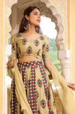 Janasya Womens Pure Cotton Readymade Floral Printed Lehenga Choli with Dupatta Set - Image 2