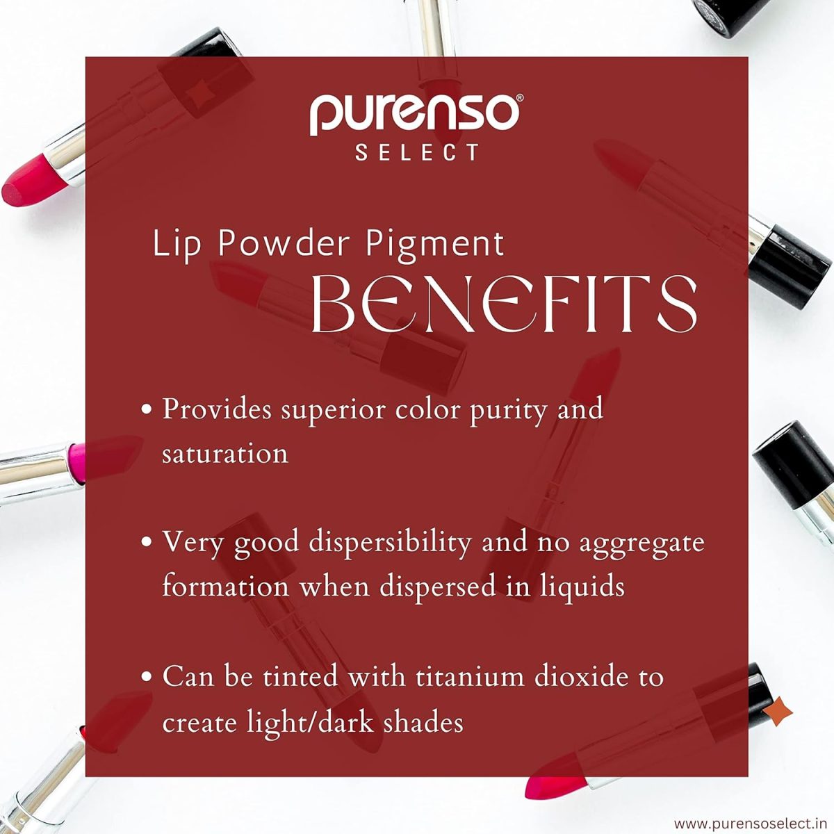PURENSO Select - Glossy Lip Pigment Powder - Hot Pink (10g x 1 Jar) - Image 8