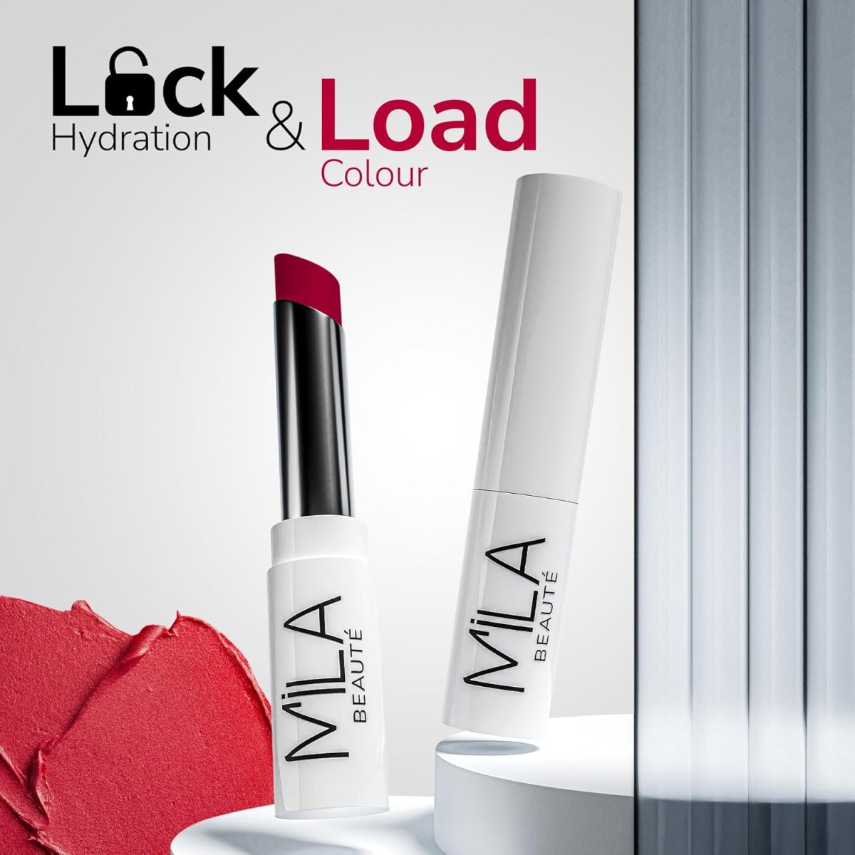 Mila Beauté 24 Hrs Locked In Lips Transfer Proof Lipstick | Enriched With Mango Seed Butter & Hyaluronic Acid | Transfer Proof Formula with Velvety Texture | Smudge Proof & Highly Pigmented | Shade - (Berry Me, 3.2g) - Image 6