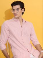 Highlander Men's Striped Slim Fit Shirt - Image 4