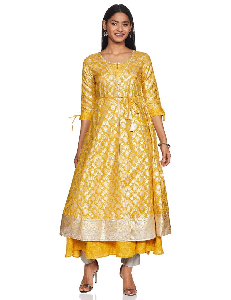 Aurelia Women's Polyester Regular Fit Casual Kurta