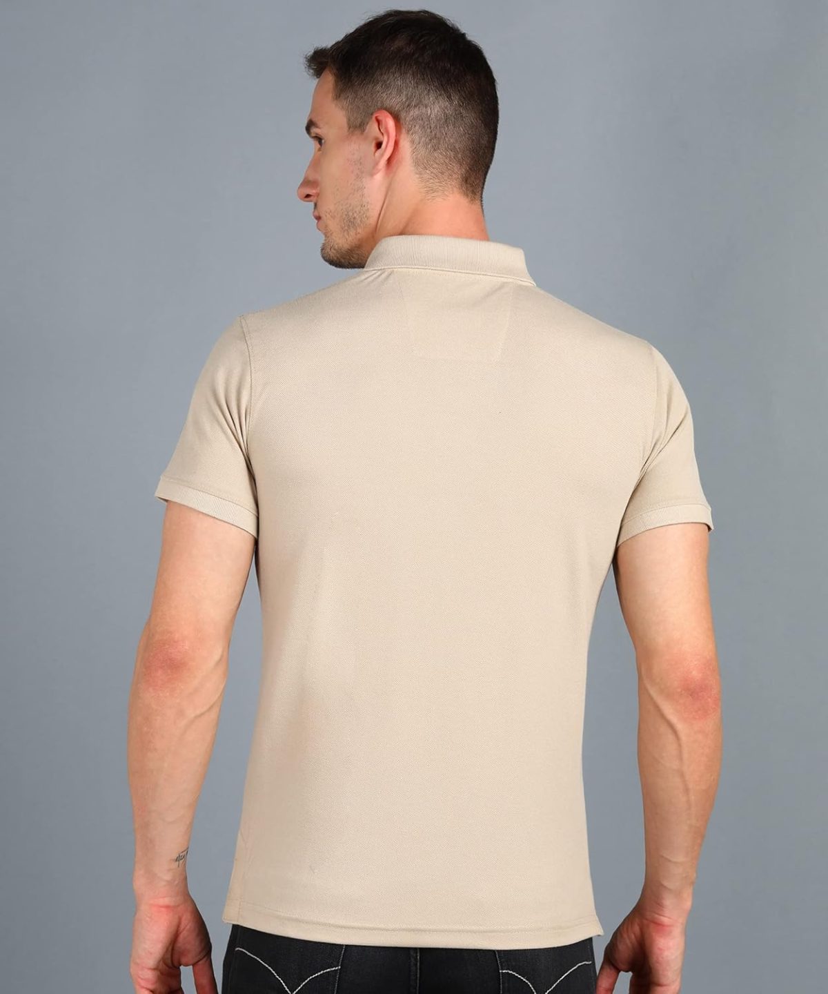 Alan Jones Clothing Men's Cotton Slim Fit Polo T-Shirt - Image 4