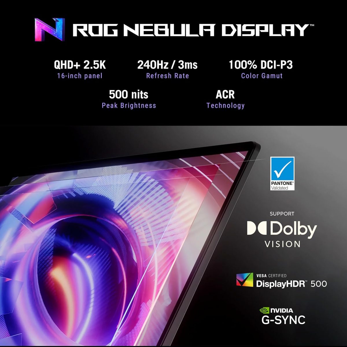 ASUS ROG Strix G16,Intel Core Ultra 9 275HX Gaming Laptop(RTX 5070-12GB/140W TGP/32GB/1TB/2.5K QHD+/16"/240Hz/Windows 11/M365 Basic (1Year)*/Office Home 2024/Eclipse Gray/2.65 Kg) G615LR-S5190WS - Image 4