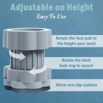 JD FRESH Washing Machine Vibration Pads/Bracket Base for Washing Machine/Refrigerator Stand with Height Adjustment Feet/Washing Machine Stand/Floor Trays - Grey (4 Pcs Set) - Image 2