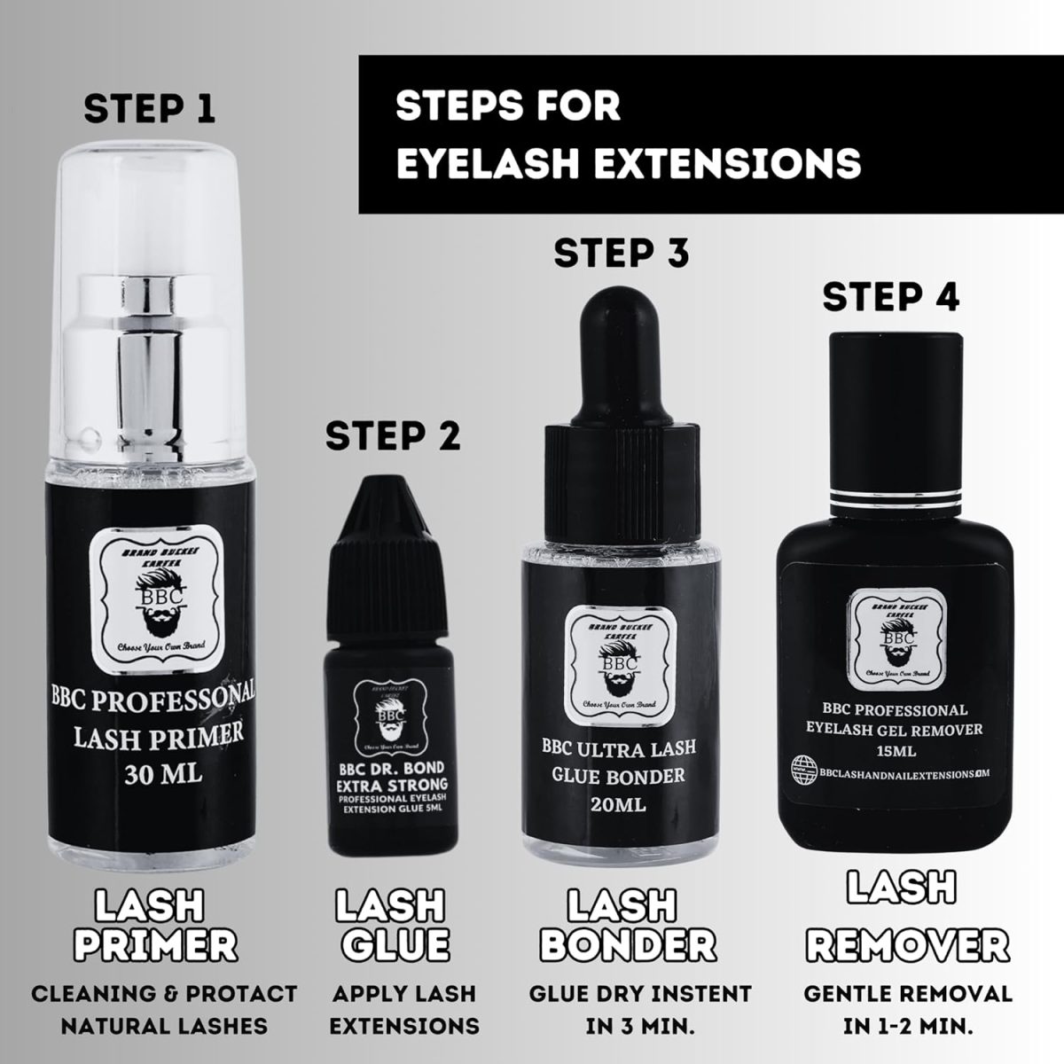 BBC Ultra Lash Bonder – 20ml | Lash Extension Sealant for Long Retention | Fast 3-Minute Curing | Waterproof, No Fume, Oil-Resistant | Professional Use for Classic & Volume Lashes - Image 5