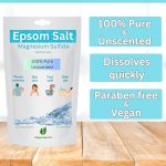 Happy Squirrel Epsom Salt for Foot | 100% Pure Epsom Salt for Bath | Unscented Magnesium Sulphate | Genuine alternate of Magnesium Oil for Feet and Pain Relief (900 Grams) - Image 3