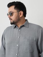 Urbano Plus Men's Linen Blend Full Sleeve Relaxed Fit Casual Solid Shirt - Image 6