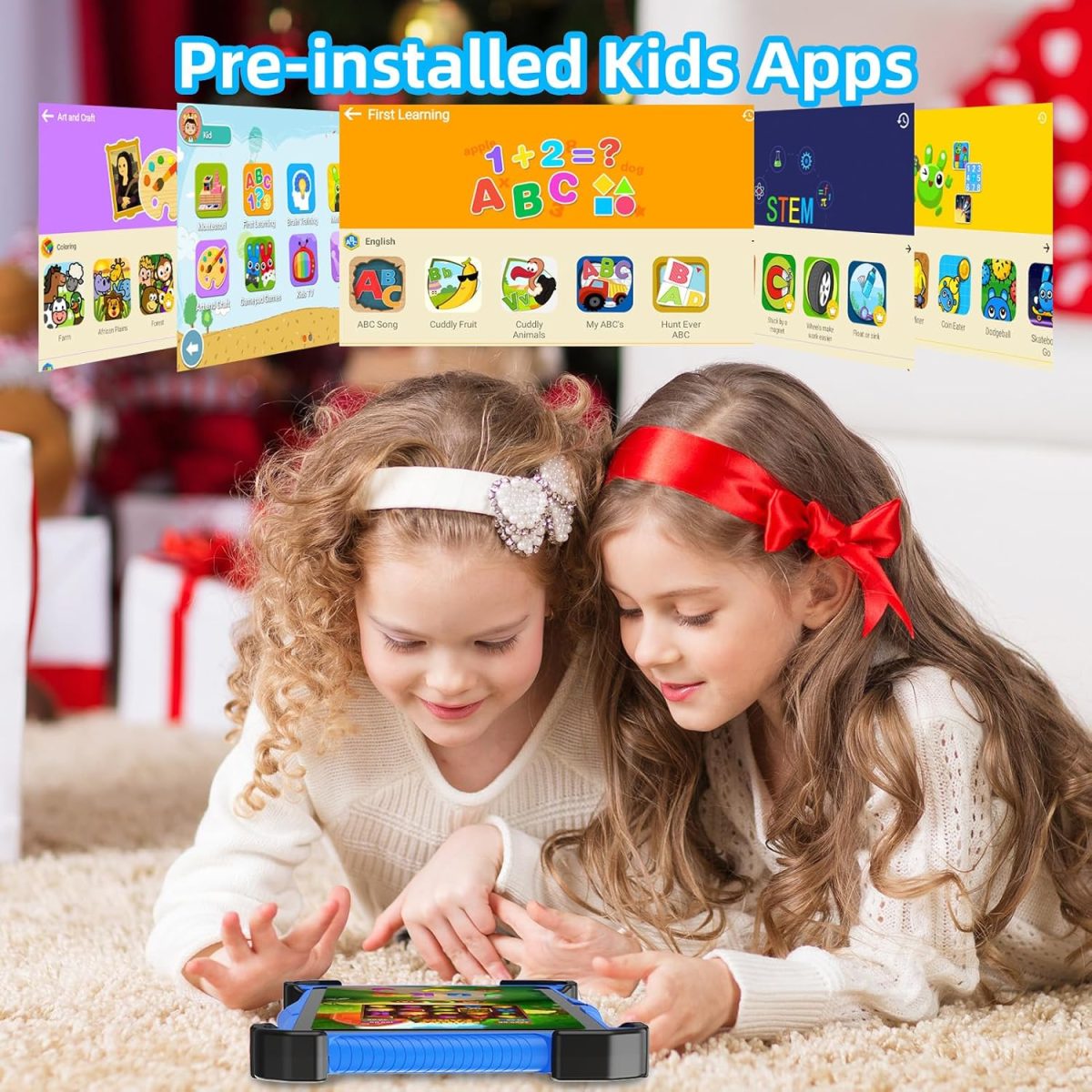 Fivahiva Kids Tablet 7-Inch, 64GB, 1GB RAM, Blue,Wi-Fi, Octa-Core Processor, Ad-Free Content, Parental Controls, Iwawa Learning Games, 2025 Model - Image 3