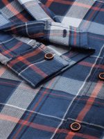 The Indian Garage Co Men's Cotton Regular Fit Checkered Full Sleeves Cutaway Collar Casual Shirt - Image 3