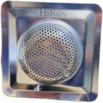 HIKIN SUPERMARKET Square Stainless Steel Kitchen Strainer,Sink Jali,Drain Filter,Wide Rim Anti Clogging Mesh Drain Filter Vegetable Hair Catcher Drain Cover,11.5Wx2.5H Centimeters - Image 4