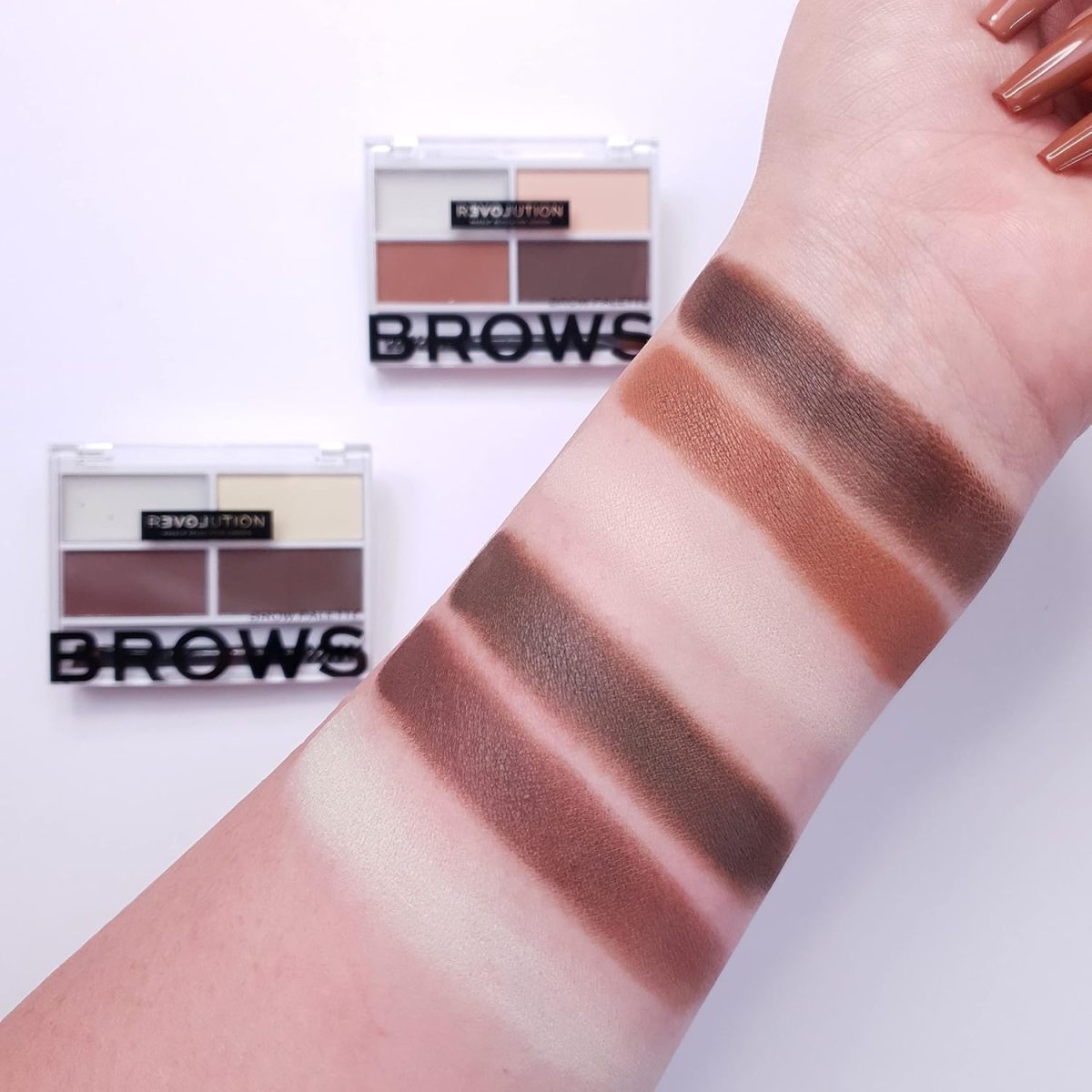 Makeup Revolution Colour Cult Brow Palette Dark (Brown) - Image 4