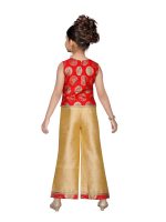 Adiva® Girl's Brocade Kurta with Palazzo Set - Image 4