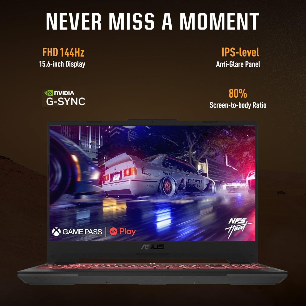 ASUS TUF Gaming A15, 15.6" (39.62Cm) FHD 144Hz, AMD Ryzen 7 8845HS, Gaming Laptop (16GB DDR5/512GB SSD/NVIDIA Geforce RTX 4060 /Windows 11/Office 2021/Mecha Gray/2.20 Kg), FA507UV-LP136WS - Image 3