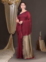 T.J. SAREES Unleash Your Inner Diva with our Sarees for cotton sarees for women Purecotton saree for puja occasion and Plain Pure Cotton Sarees for Trendsetting Women (Pack Of 1) - Image 3