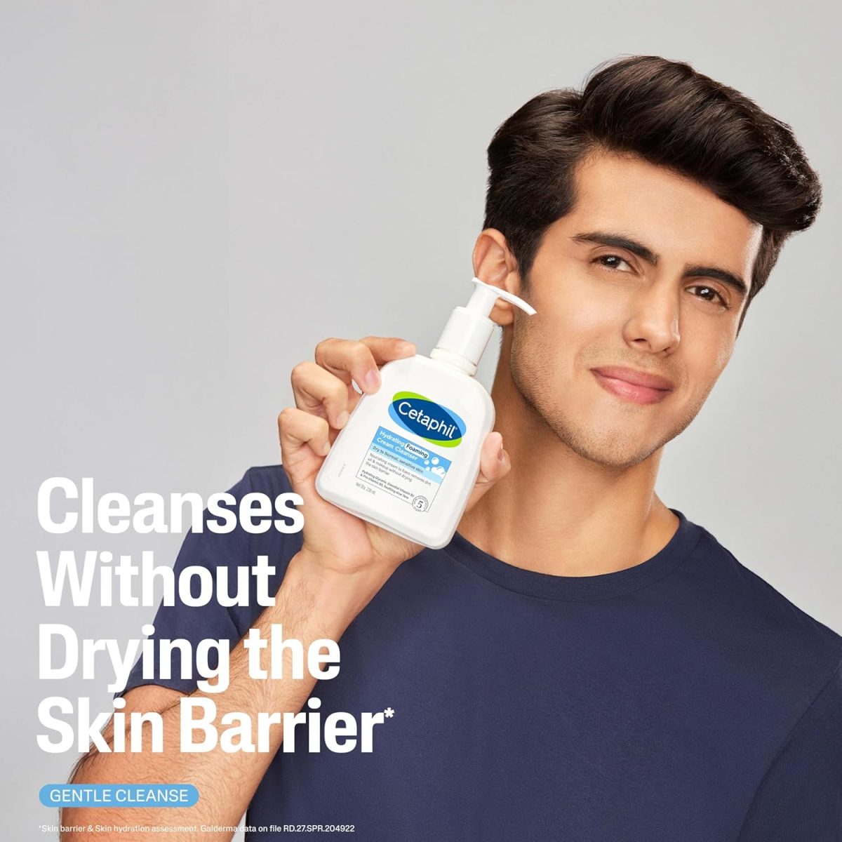 Cetaphil Hydrating Foaming Face Wash for Men and Women | Pollution Defense Cream-to-Foam Cleanser with Niacinamide, Pro-Vitamin B5 & Aloe, 236ml | Removes 97% Pollution Micro-Particles | Gentle Yet Deep Clean - Image 4