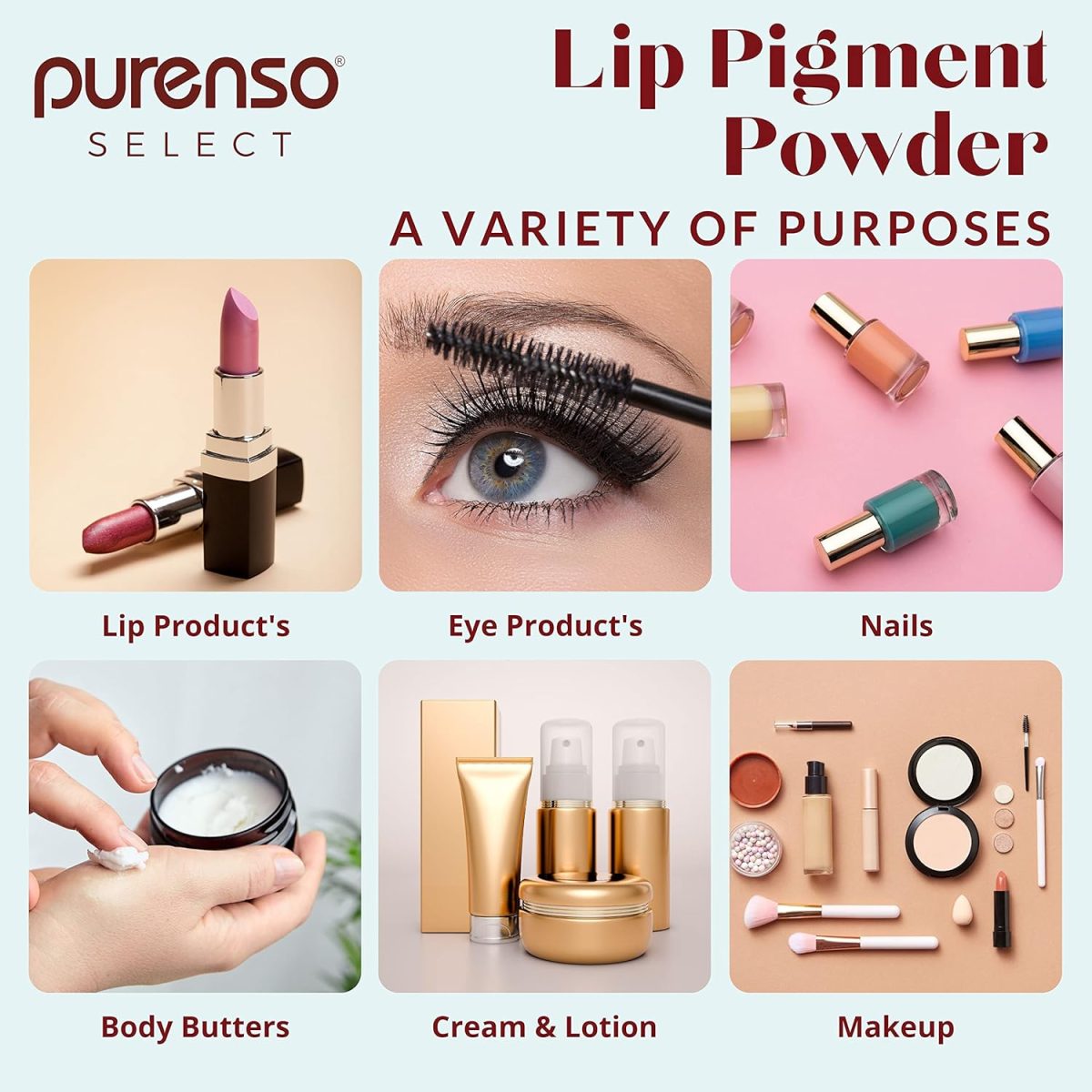 PURENSO Select - Glossy Lip Pigment Powder - Hot Pink (10g x 1 Jar) - Image 5