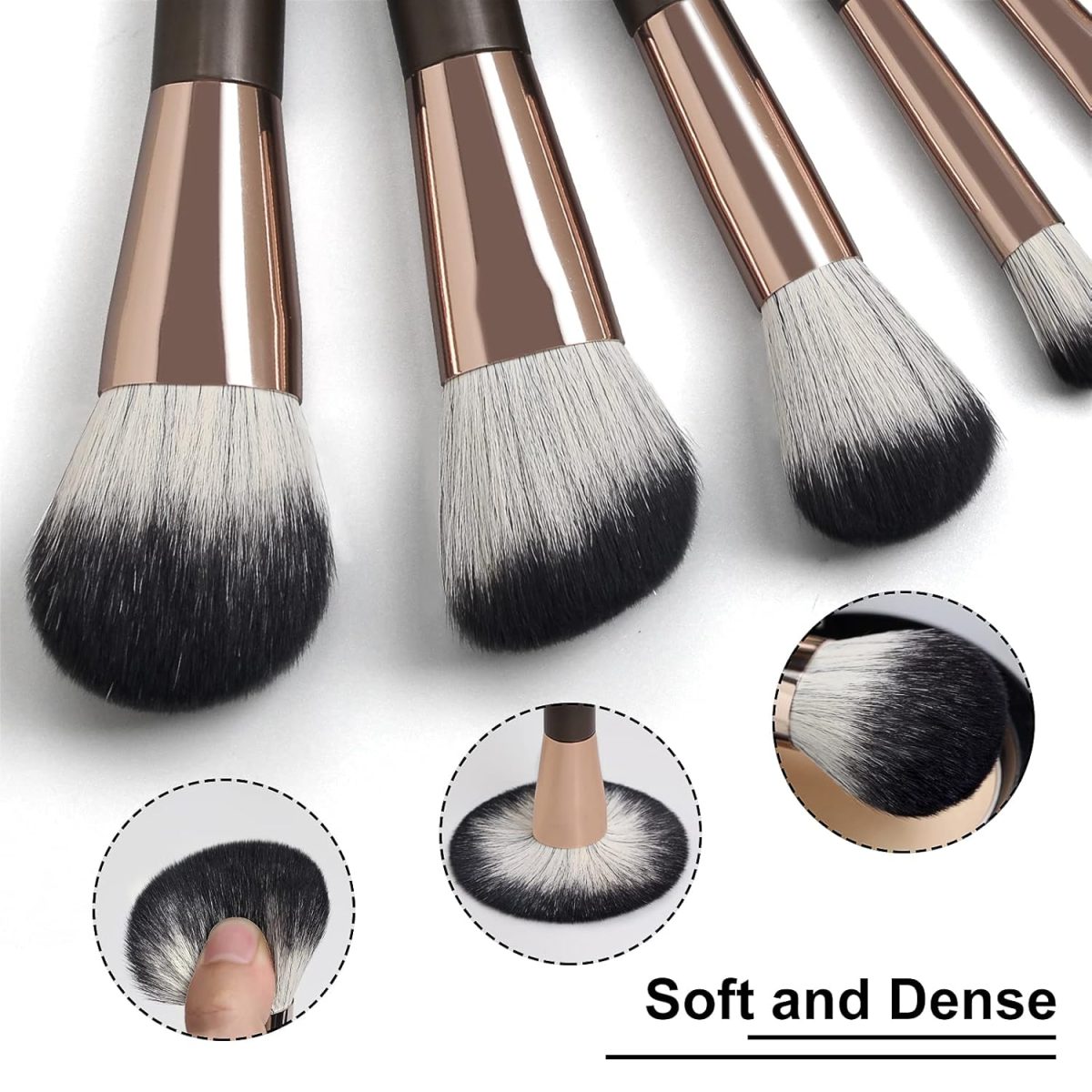 Makeup Brushes,MAANGE 10 PCs Professional Makeup Brushes Set(Brown) - Image 5