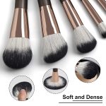 Makeup Brushes,MAANGE 10 PCs Professional Makeup Brushes Set(Brown) - Image 5
