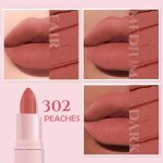 Glamveda Creamy Matte Long Lasting Lipstick with Ceramides & Peptides, Lightweight, 12 Hour Wear, Smudgeproof & Transferproof - Peaches 302 - Image 2