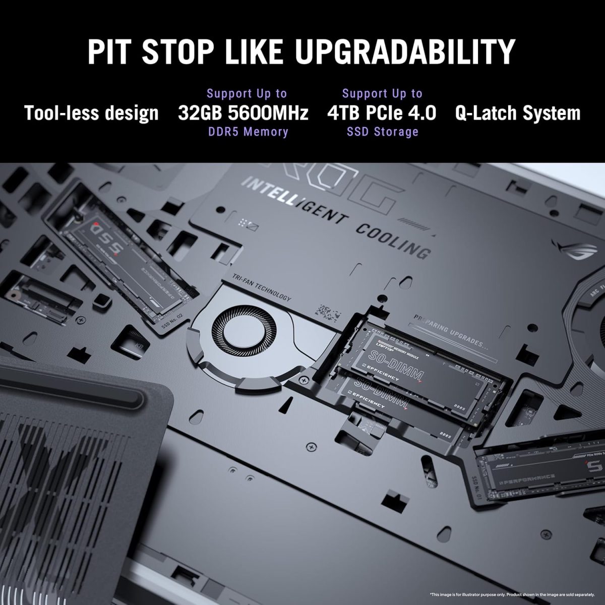 ASUS ROG Strix G16,Intel Core Ultra 9 275HX Gaming Laptop(RTX 5070-12GB/140W TGP/32GB/1TB/2.5K QHD+/16"/240Hz/Windows 11/M365 Basic (1Year)*/Office Home 2024/Eclipse Gray/2.65 Kg) G615LR-S5190WS - Image 6