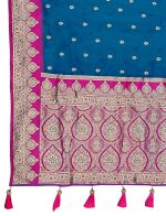 MANOHARI Women's Trendy Banarasi Silk Woven Saree with Heavy Jacquard Pattern, Elegant Design, Silk Saree with Unstitched Jacquard Blouse Piece for Weddings & Festive Occasions - Image 8