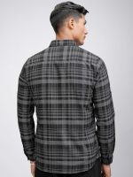 Locomotive Highlander Men's Slim Fit Casual Shirt | Checkered | Button Closure | Trendy, Breathable & Comtable All-Day Wear - Image 3