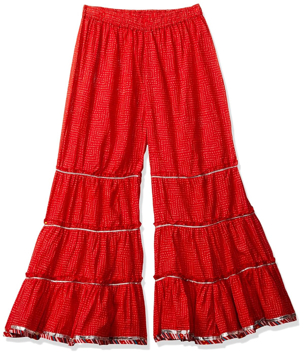 BIBA Girls Notched Neck Embroidered Sharara Suit For Girls - Image 5
