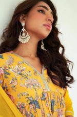 Janasya Women's Georgette Digital Floral Printed Kurta with Sharara and Dupatta - Image 4