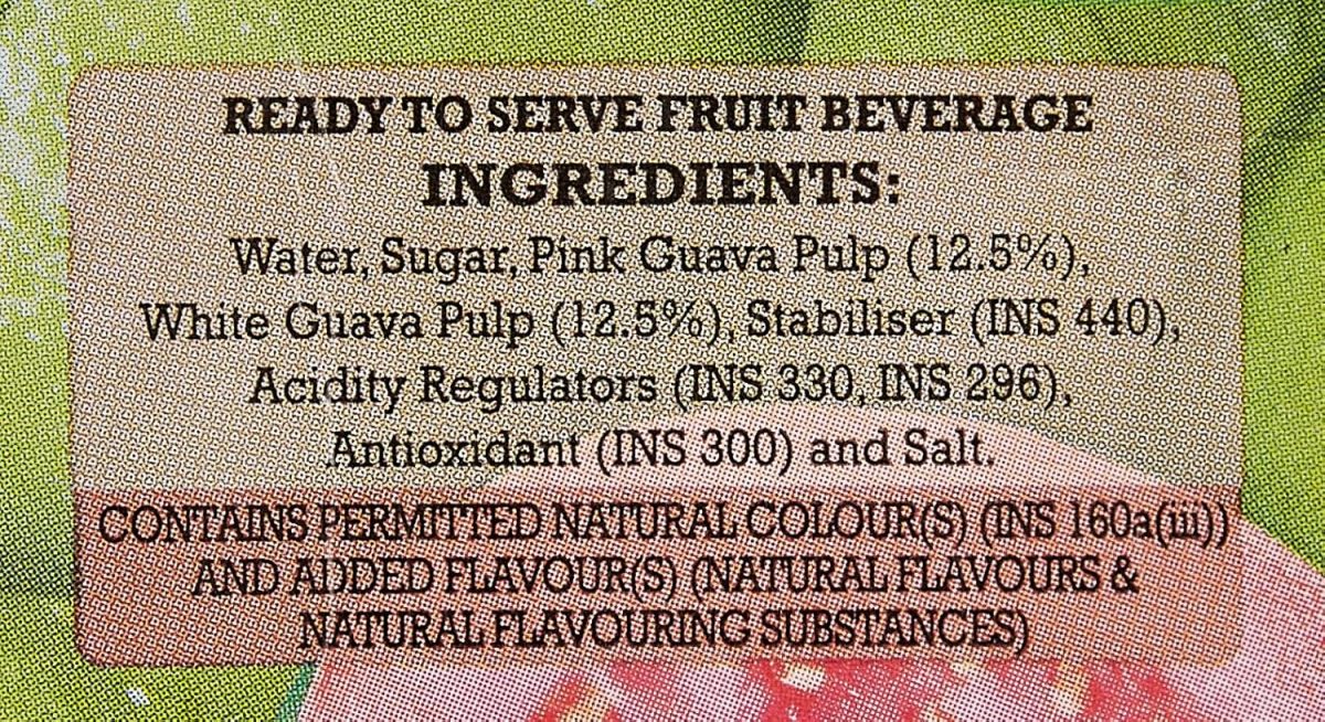 B Natural Guava Juice, Goodness of Fiber, Vit C & E, Made with 100% Fruit Pulp and 0% Concentrate, 1 litre - Image 11