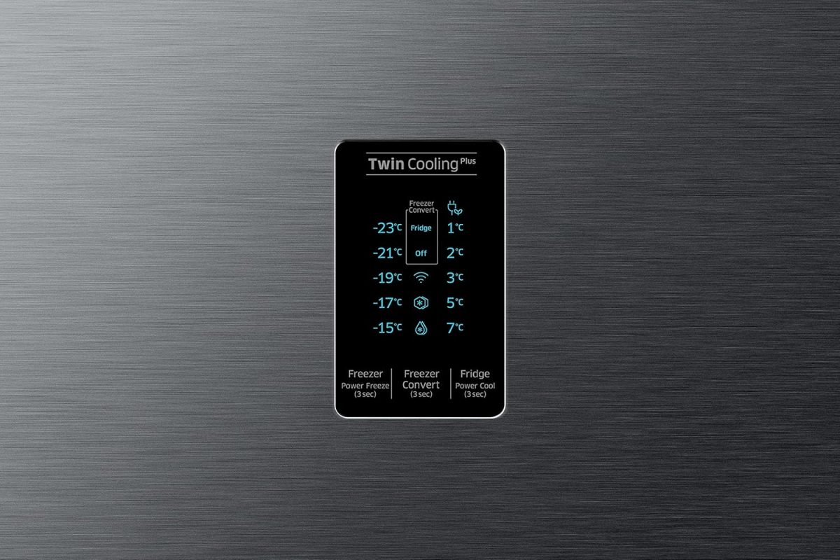 Samsung 322L 2 Star Inverter Frost-Free Convertible 5 In 1 Double Door Refrigerator Appliance (RT37C4522B1/HL,Black Doi) - Image 7