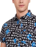 KETCH Men Cotton Slim Fit Printed Half Sleeve Shirt - Image 3