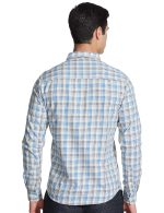 The Indian Garage Co Men's Cotton Slim Fit Checkered Full Sleeves Spread Collar Casual Shirt - Image 2