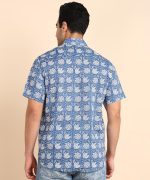 BLOCKS OF INDIA Cotton Hand Block Print Half Sleeves Summer Shirt for Men - Image 5