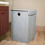 Homestrap Printed Foldable Laundry Basket/Bag Hamper with Lid and Handle| Cloth Storage Organiser For Bedroom, Bathroom, Kitchen Etc Capacity- (75LTR) (Grey)(Featured on Shark Tank) - Image 3