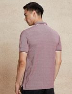 Amazon Brand - Symbol Men's Cotton Rich Textured Polo Tshirts | Collar Plain Tshirts | Half Sleeves - Regular Fit (Available in Plus Sizes) - Image 4