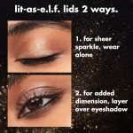 e.l.f. Powder Fine As Fleck Glitter Eyeshadow, Long-Lasting Sheer Eye Makeup With A Shimmer Finish, Soft, Smooth Formula, Vegan & Cruelty-Free, White Hot - Image 2